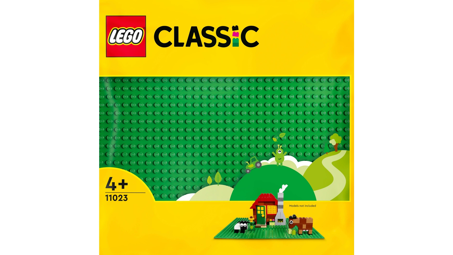 Lego Classic Зеленая строительная пластина, опорная плита для наборов Lego, 32x32 lego classic синяя строительная пластина опорная плита для наборов lego 32x32