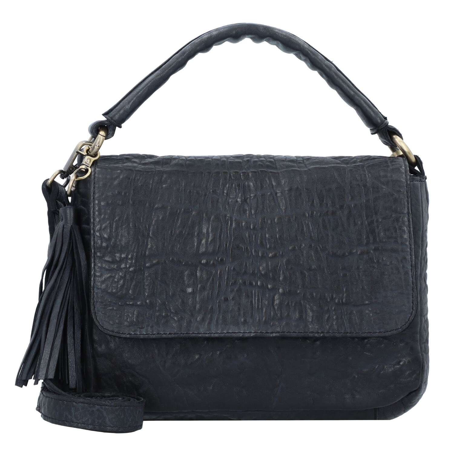 

Сумка TASCHENDIEB Taborstrasse 3 Handtasche Leder 25 cm, черный