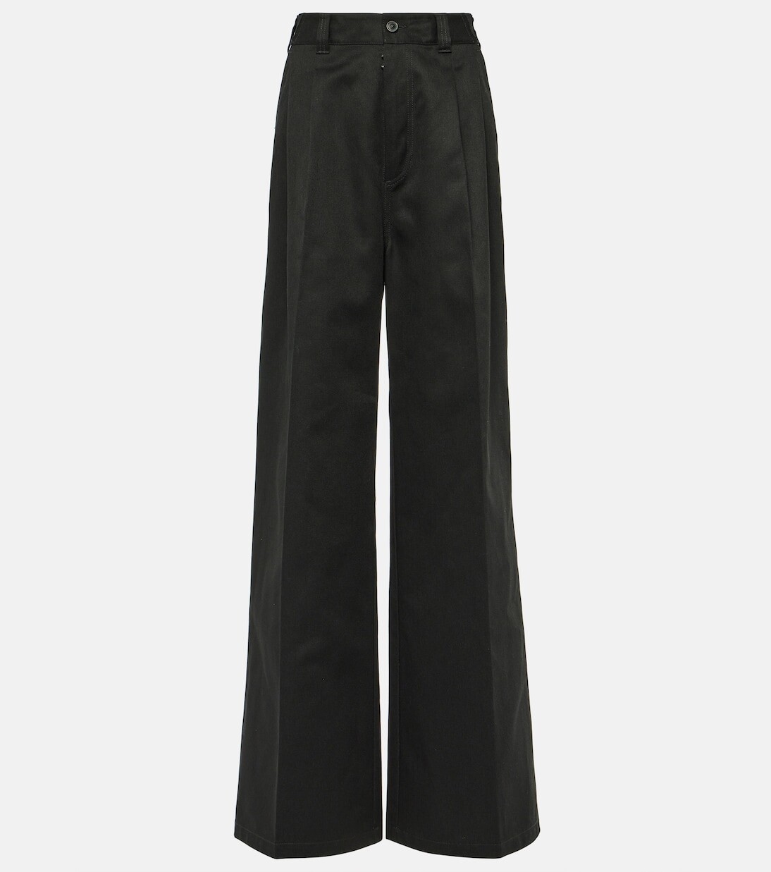 

Широкие брюки с кокеткой Maison Margiela, черный
