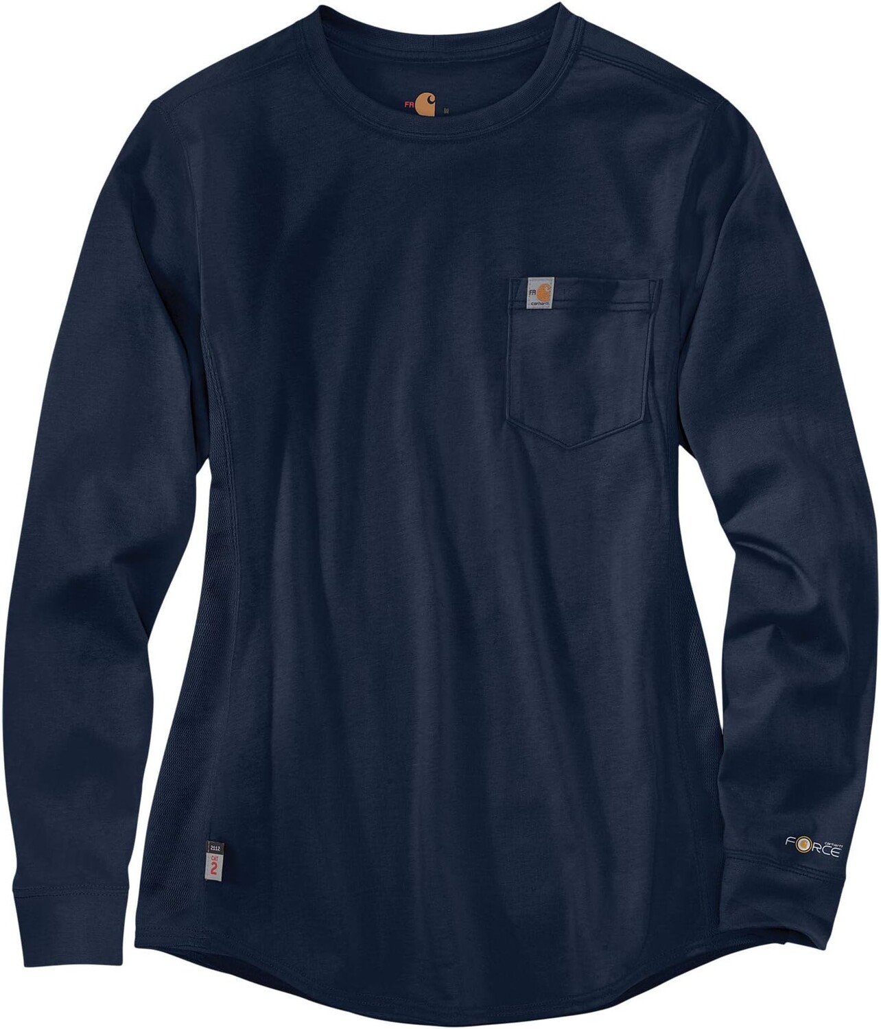 

Хлопковая футболка с длинными рукавами Flame-Resistant Force Carhartt, темно-синий