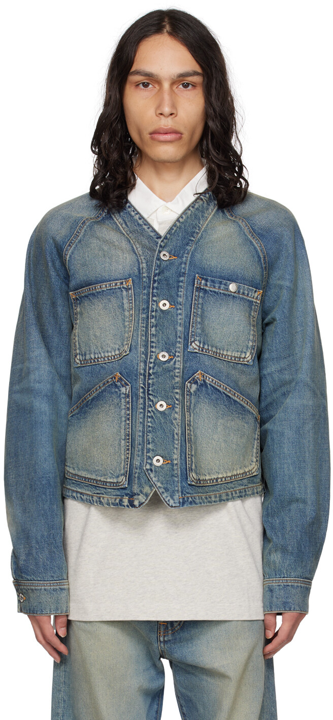 

Синяя джинсовая куртка Paris Workwear Kenzo, Синий