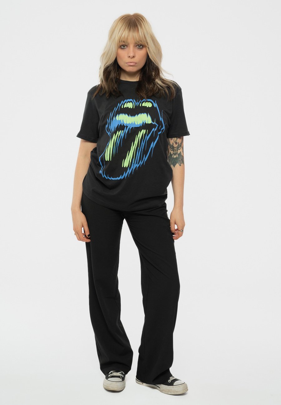 

Футболка с принтом THE ROLLING STONES DISTORTED TONGUE Paradiso Clothing, черный