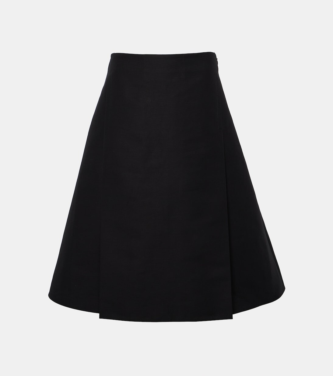 

Юбка миди из хлопкового кади Marni, черный