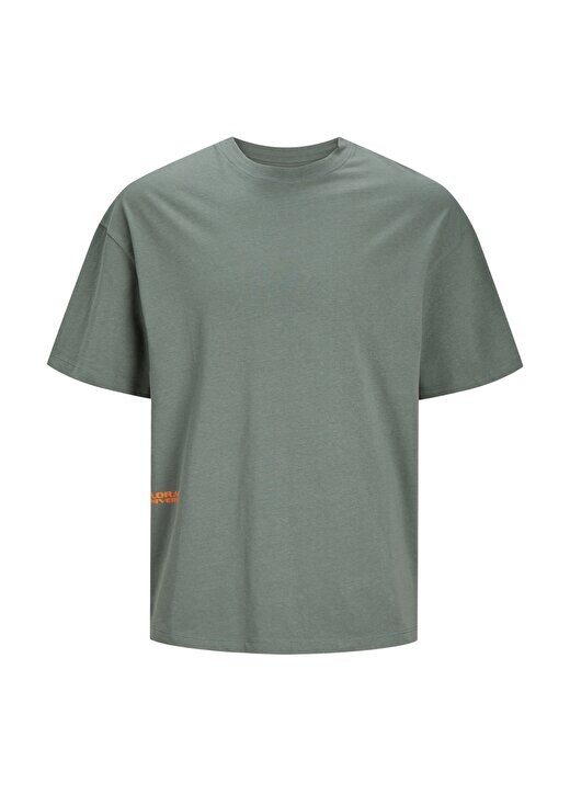 

Мужская футболка цвета хаки с круглым вырезом JCOFLORAL TEE SS CREW NECK GC Jack & Jones, хаки