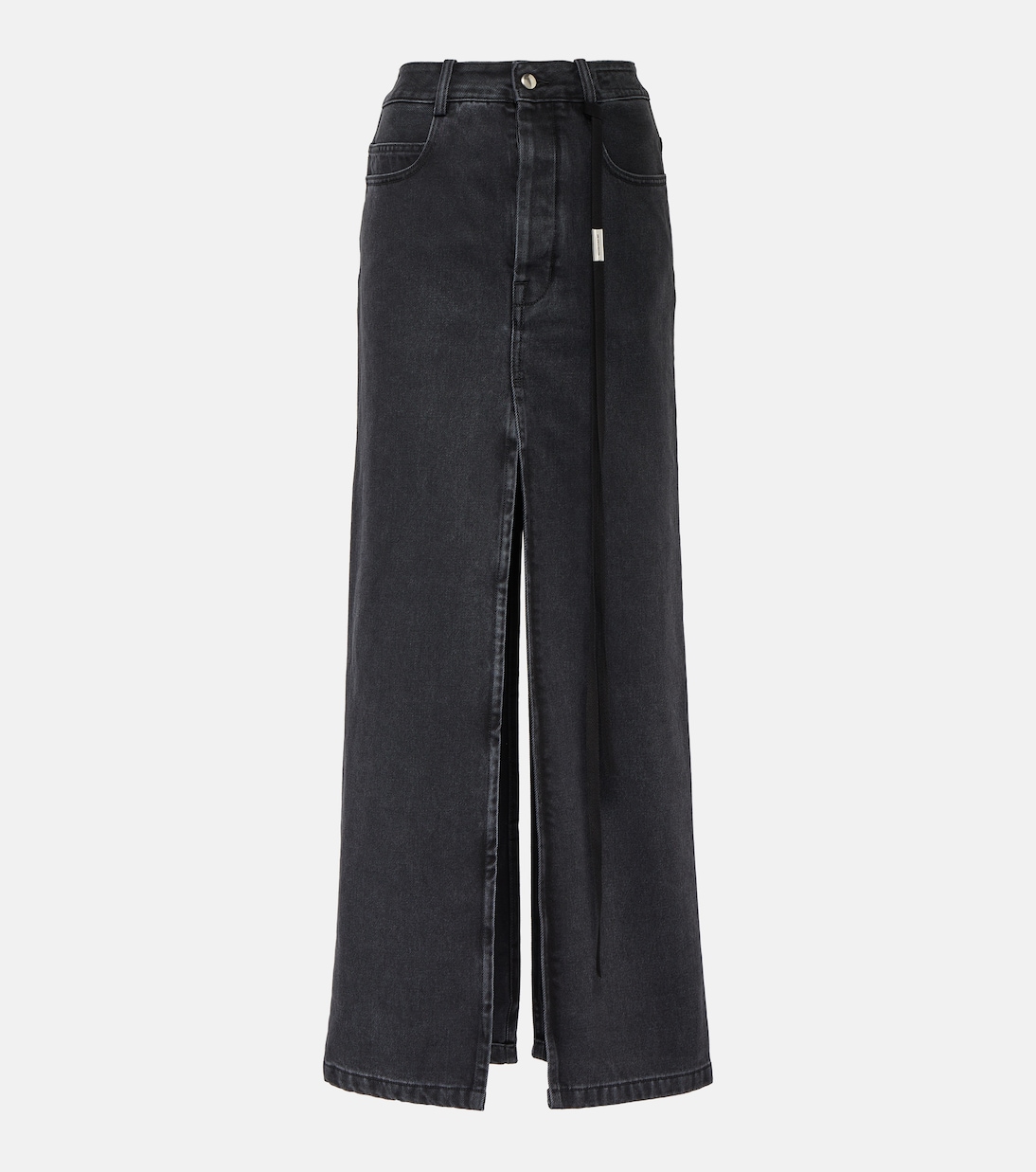 Джинсовая юбка макси Ann Demeulemeester, серый жилет ann demeulemeester удлиненный размер 42 черный