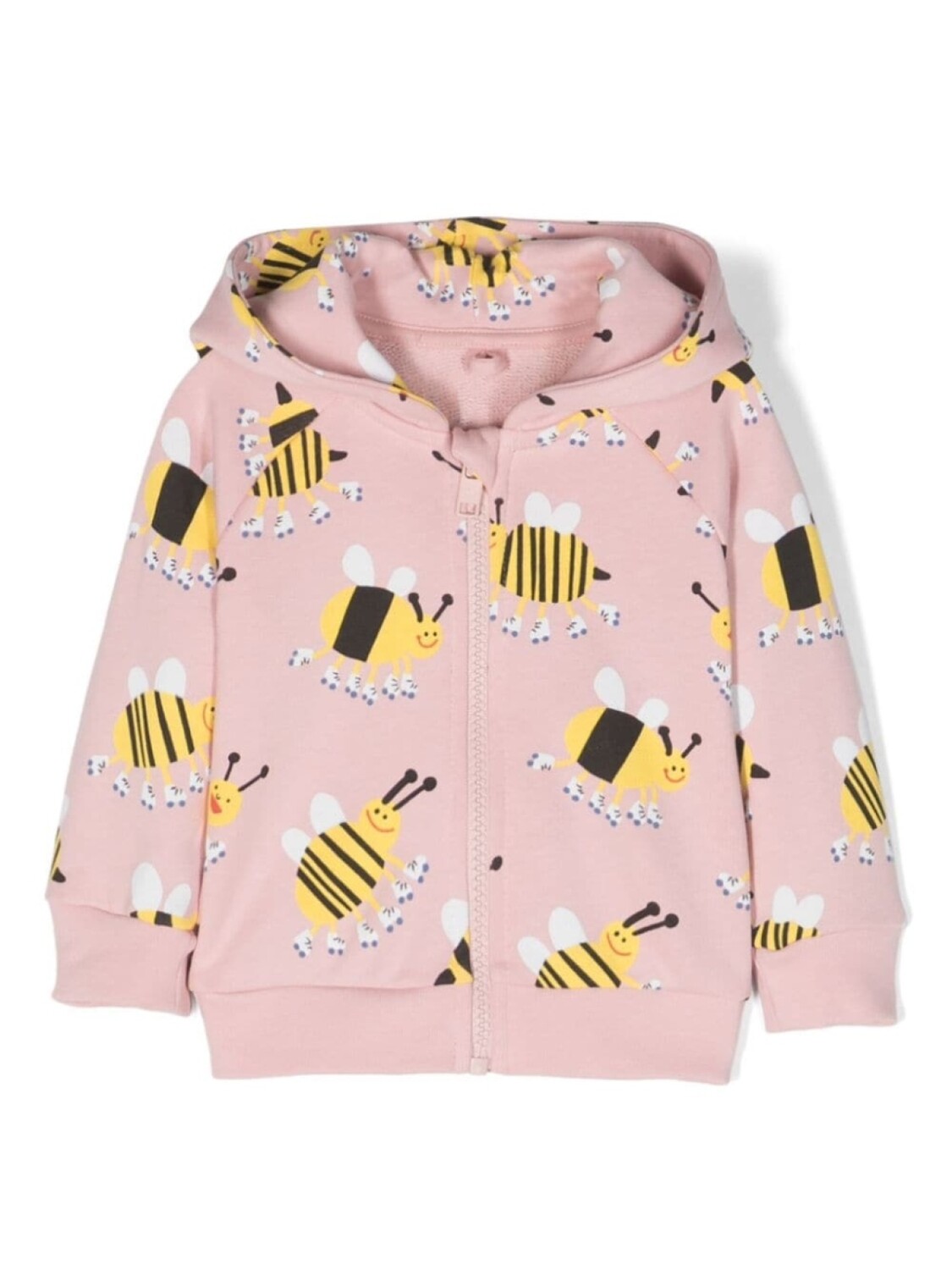 

Stella McCartney Kids худи на молнии с принтом, розовый
