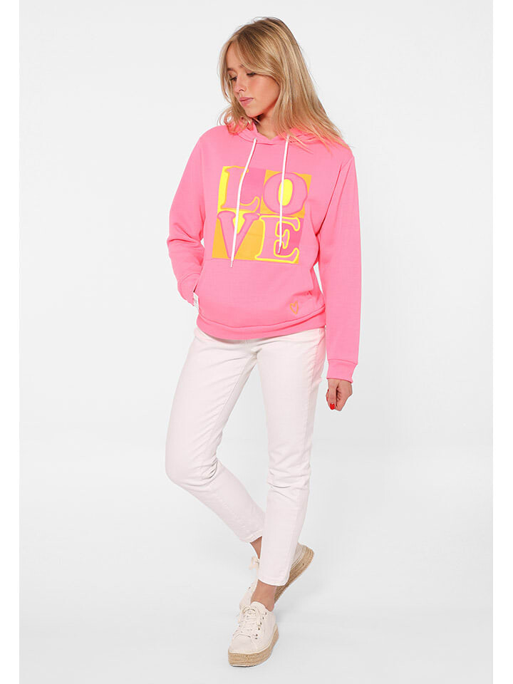 

Худи Zwillingsherz Print Love, розовый