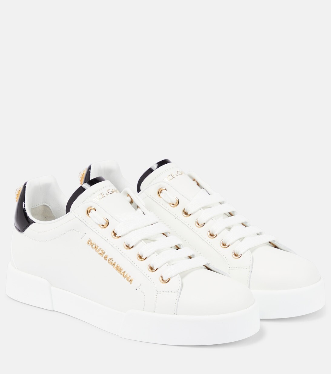 

Кеды Portofino из кожи Dolce&Gabbana, белый