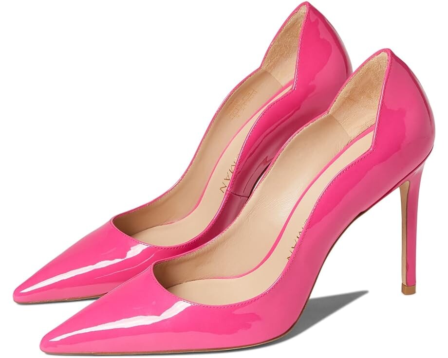 

Туфли Stuart Weitzman Stuart 100 Scallop Pump, цвет Magenta