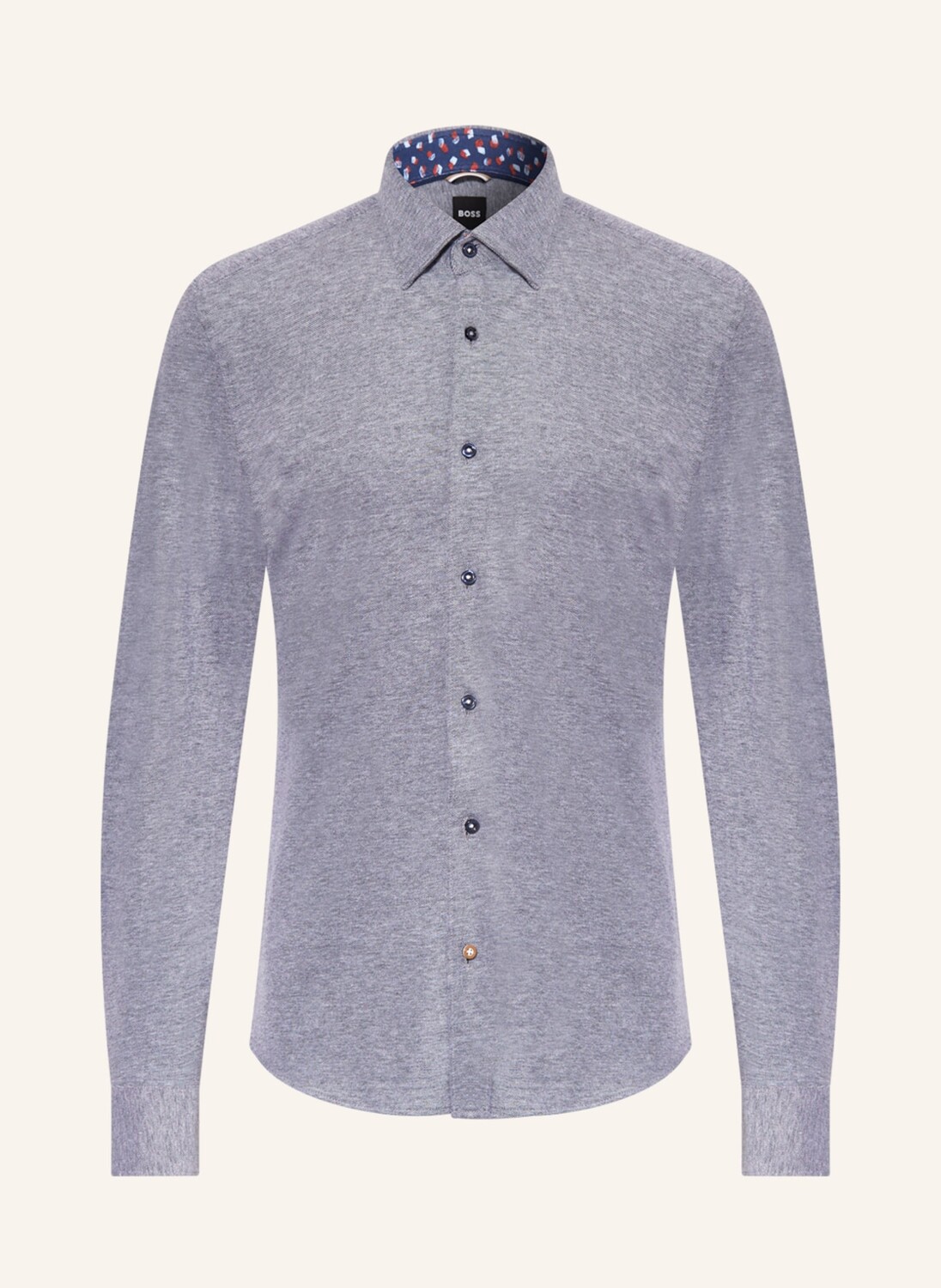 

Рубашка BOSS JerseyHAL Casual Fit, темно-синий
