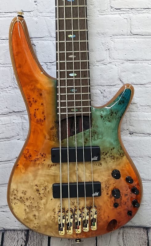 

Басс гитара Ibanez SR1605DWASK 5-String Electric Bass Guitar w/Bag Autumn Sunset Sky 8.9 lbs