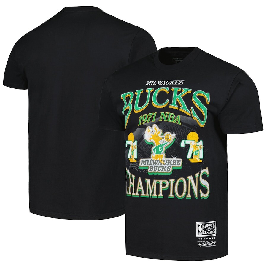 

Футболка с коротким рукавом Mitchell & Ness Milwaukee Bucks, черный
