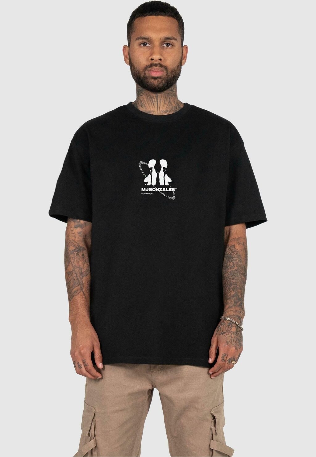 

Футболка с принтом CIRCLE HEAVY OVERSIZED MJ Gonzales, черный