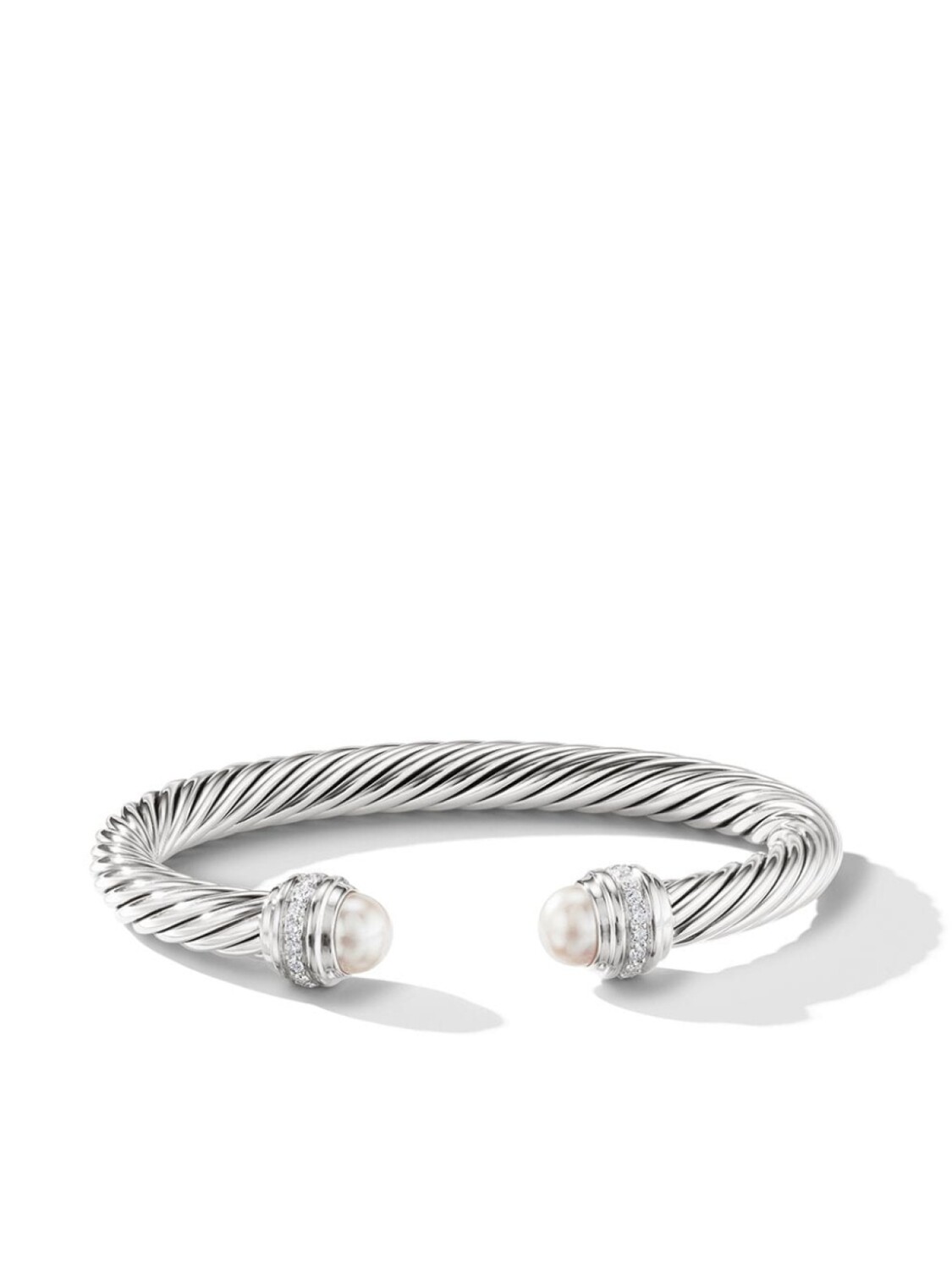 

Серебряный браслет Cable Classics с жемчугом и бриллиантами David Yurman