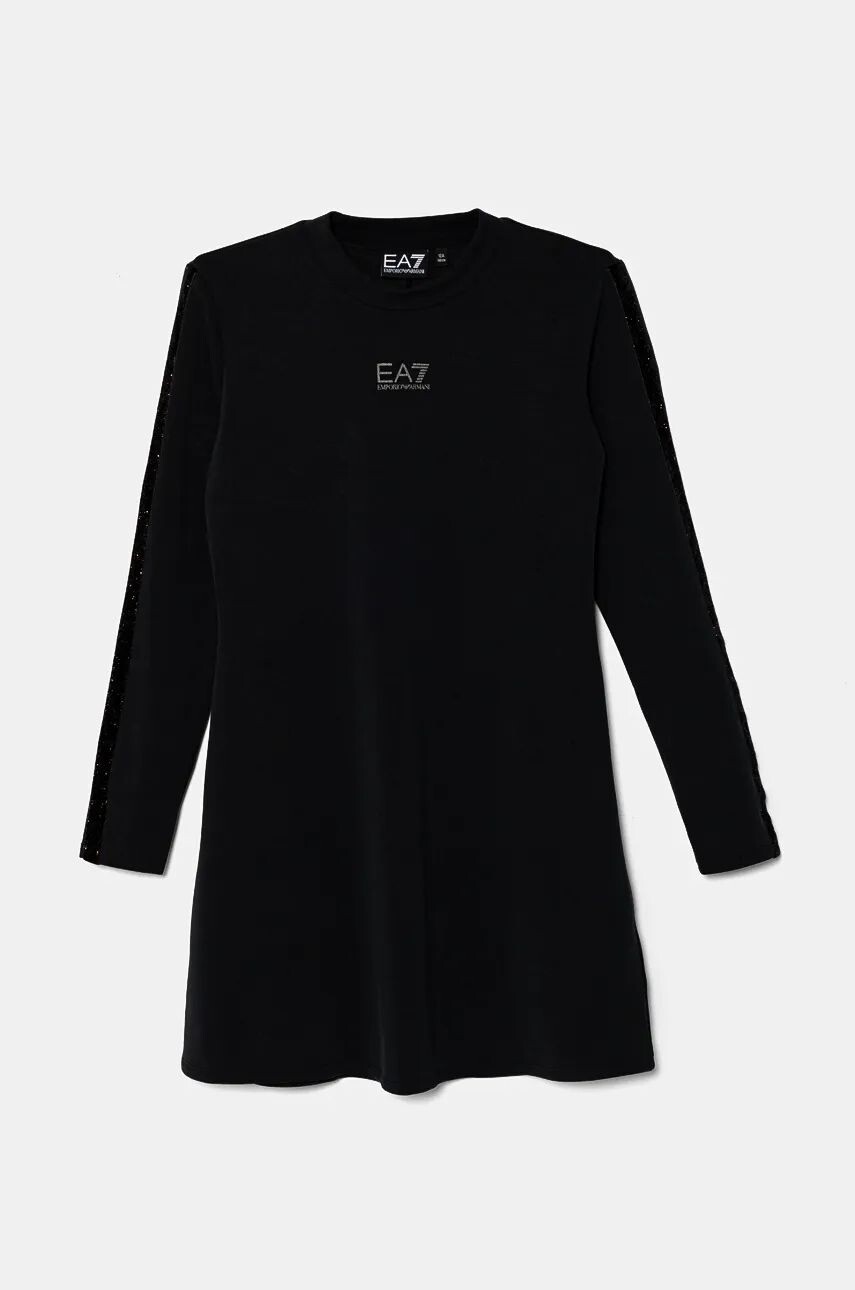 

Платье для маленькой девочки EA7 Emporio Armani, черный
