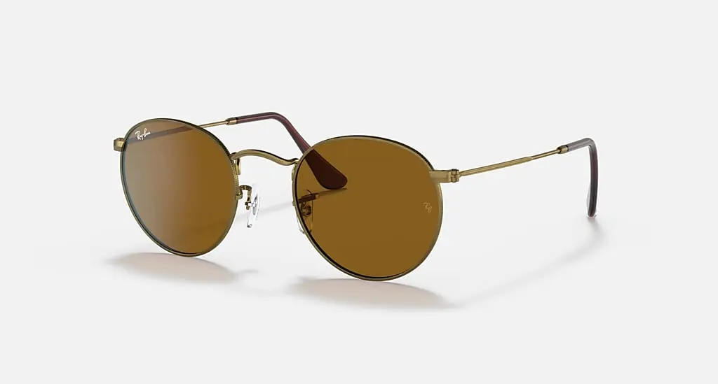 

Солнцезащитные очки Ray-Ban ROUND METAL ANTIQUED, коричневый