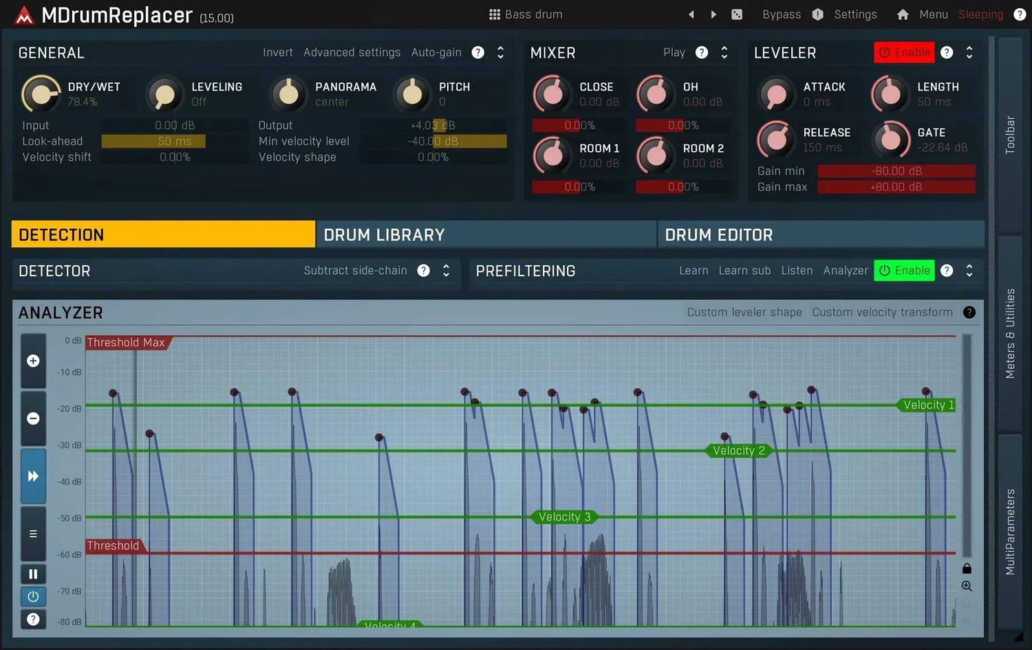 

Плагин замены барабана MeldaProduction MDrumReplacer