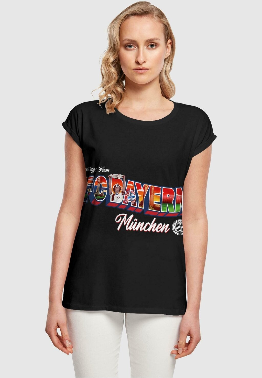 

Футболка с символикой GREETINGS FROM BAVARIA FC Bayern München, цвет black