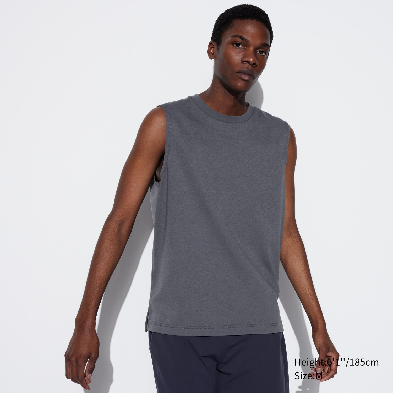 

Футболка Uniqlo Airism без рукавов, серый