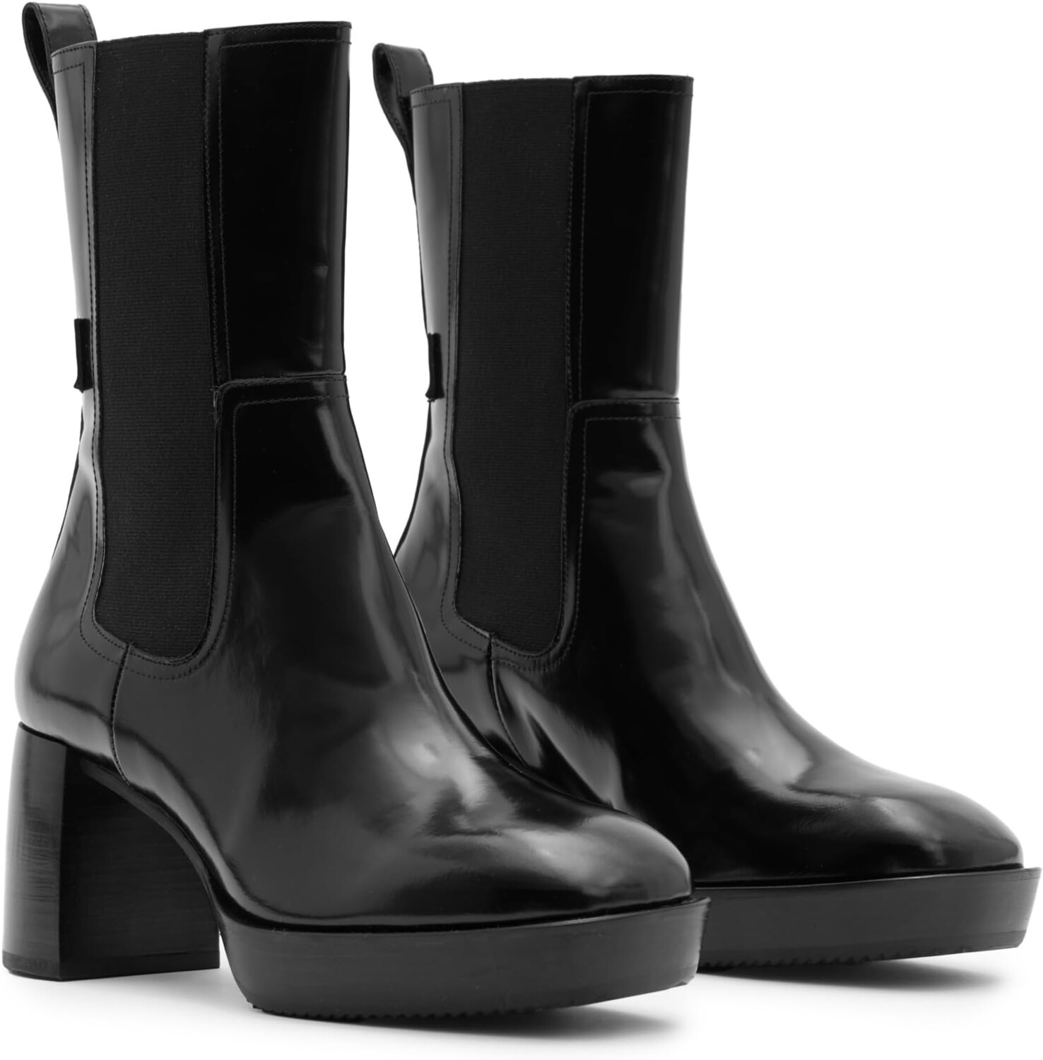 

Ботинки Челси Lottie Boot AllSaints, цвет Black Shine