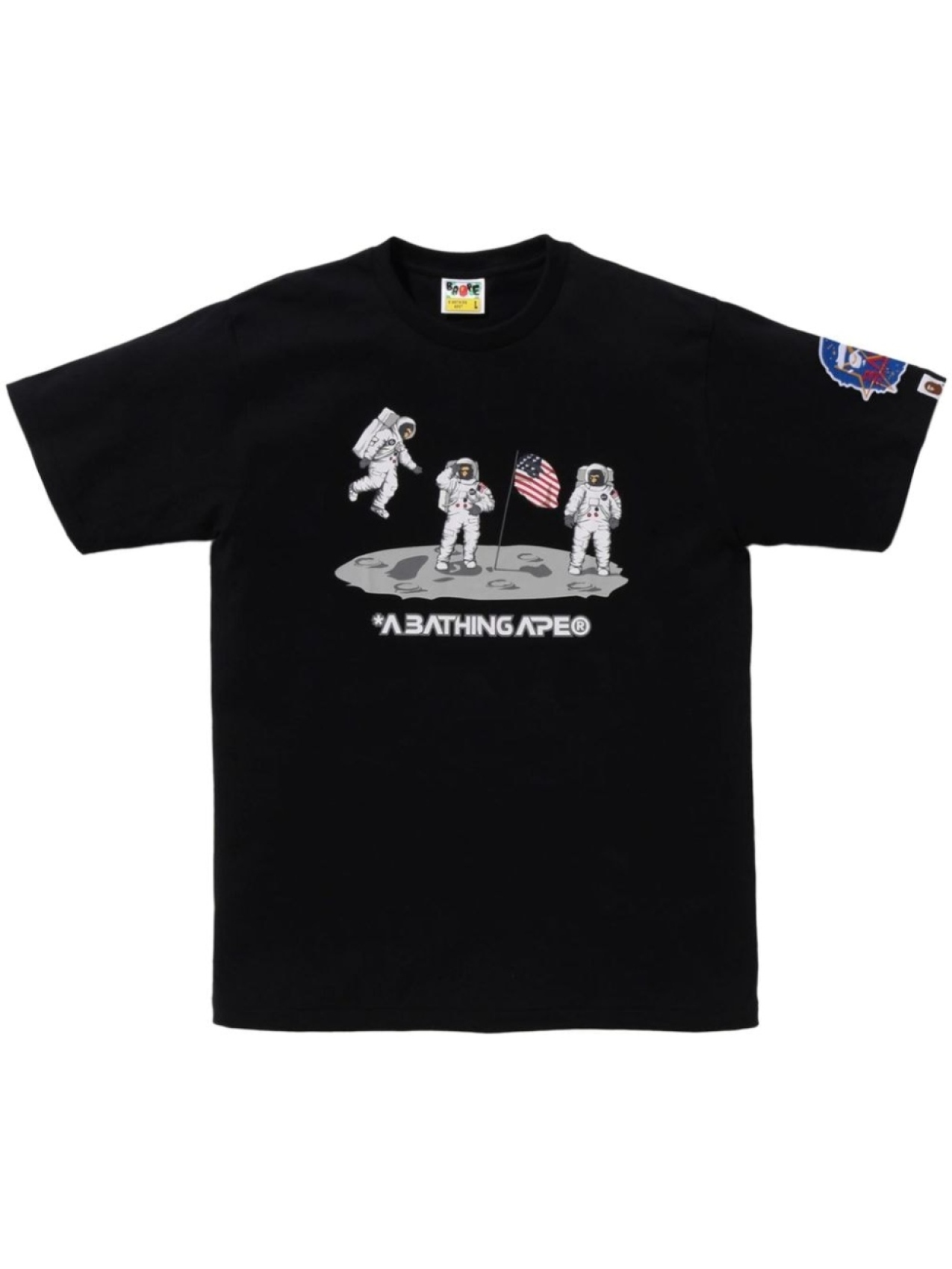 

Футболка с графическим принтом BATHING APE A Bathing Ape, черный