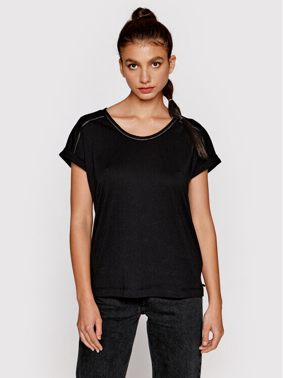 

Футболка свободного кроя Scotch & Soda, черный