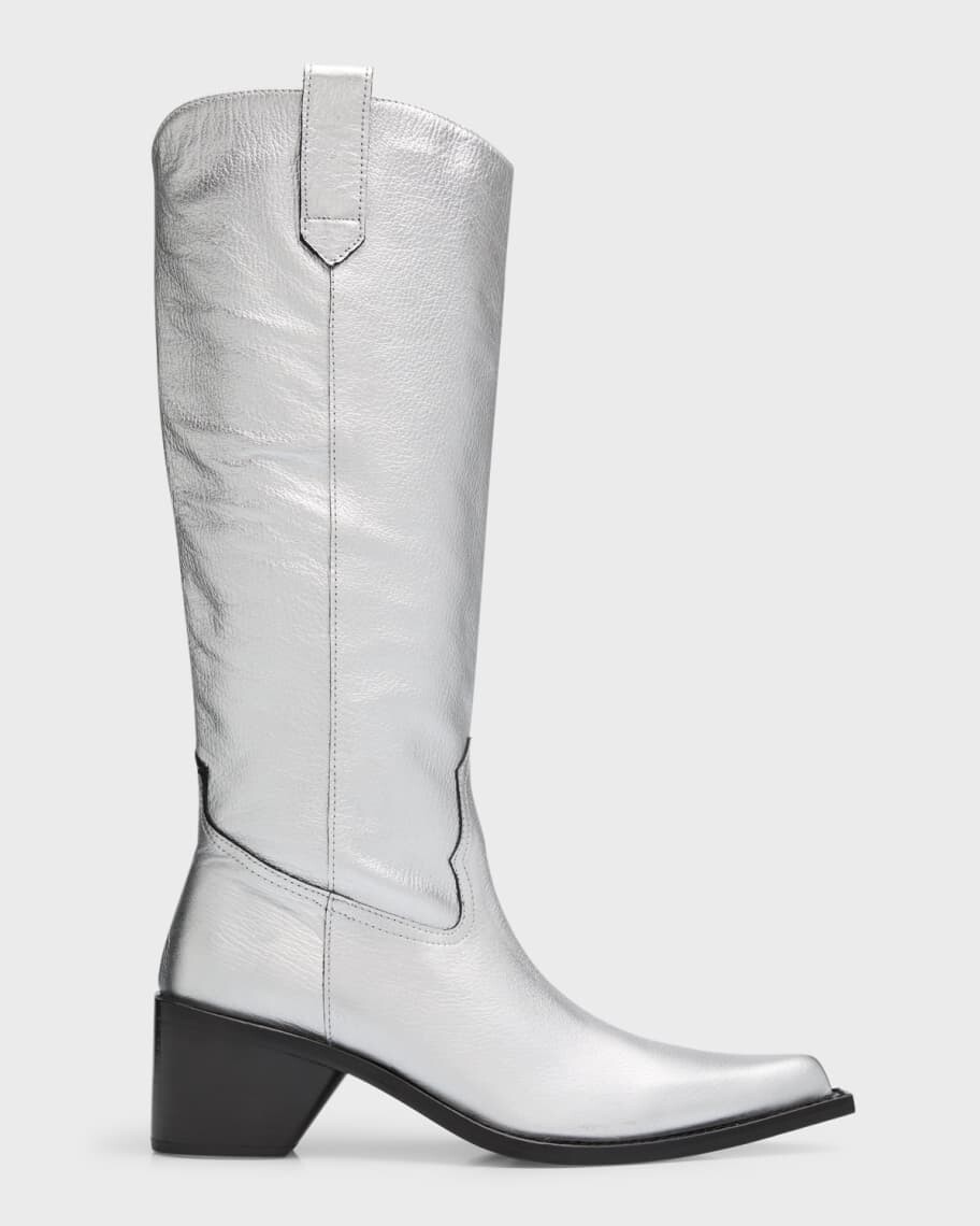 

Высокие сапоги в стиле вестерн Bandi Metallic Simon Miller