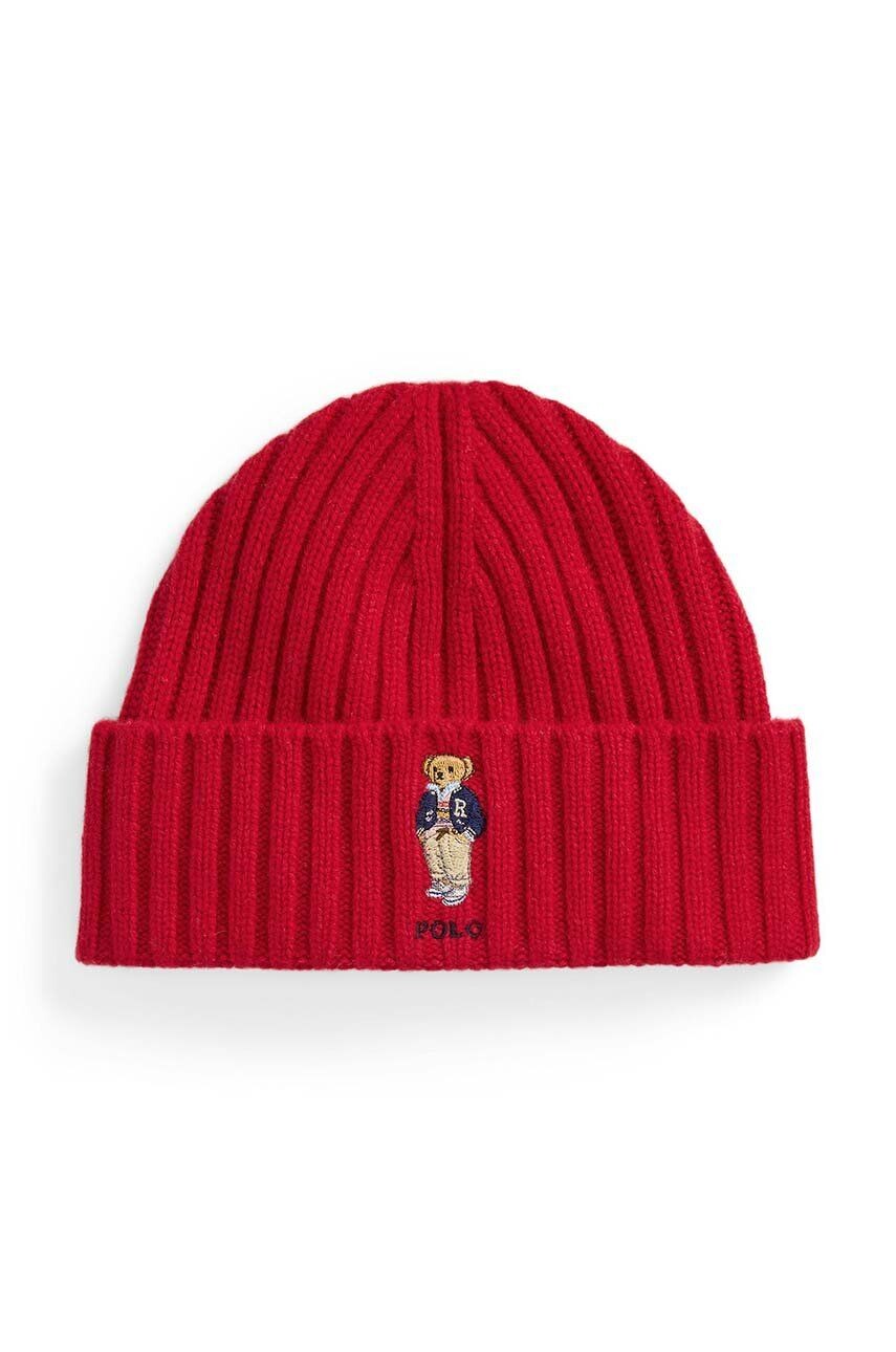 

Шерстяная кепка Polo Ralph Lauren, красный