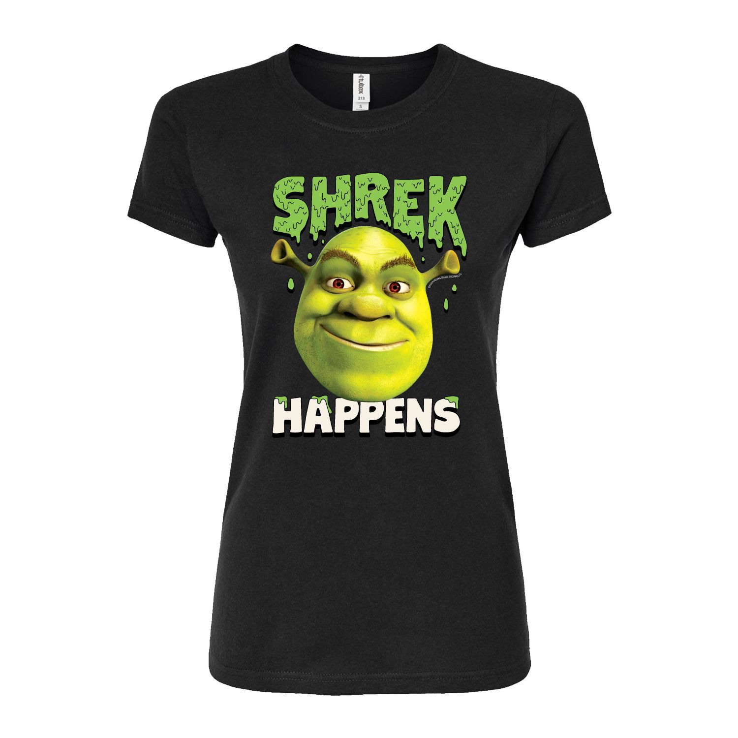 Облегающая футболка Shrek Happens для юниоров Licensed Character, черный