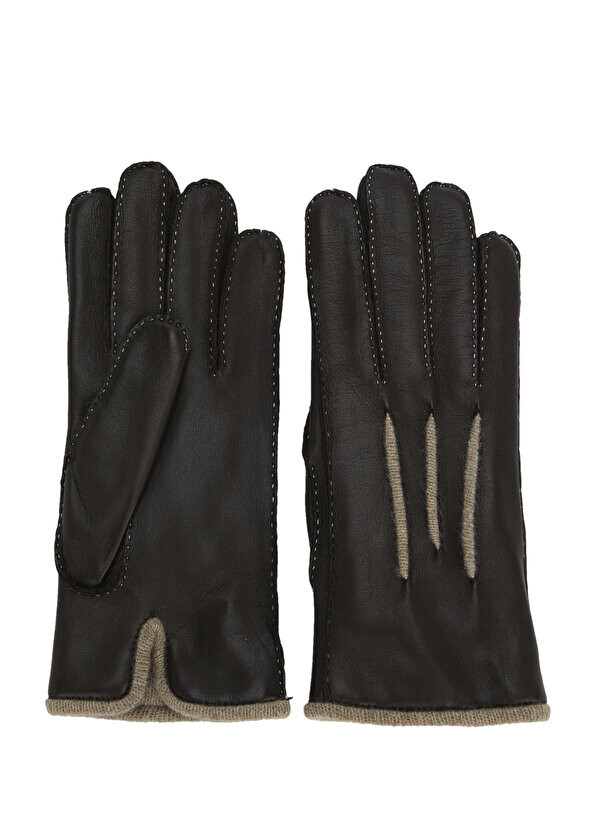 

Коричневые мужские кожаные перчатки Mazzoleni Gloves