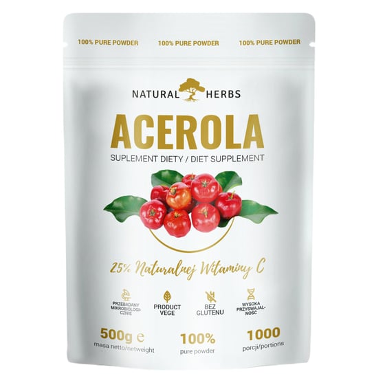 Natural Herbs, Ацерола, натуральный витамин С, 500 г Alto Pharma