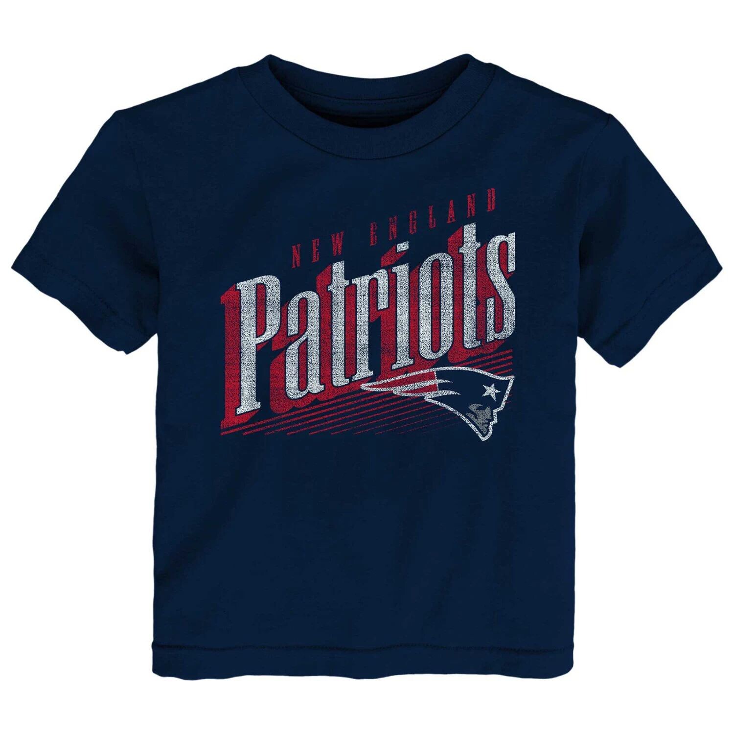 

Темно-синяя футболка для малышей New England Patriots Winning Streak Outerstuff, Синий