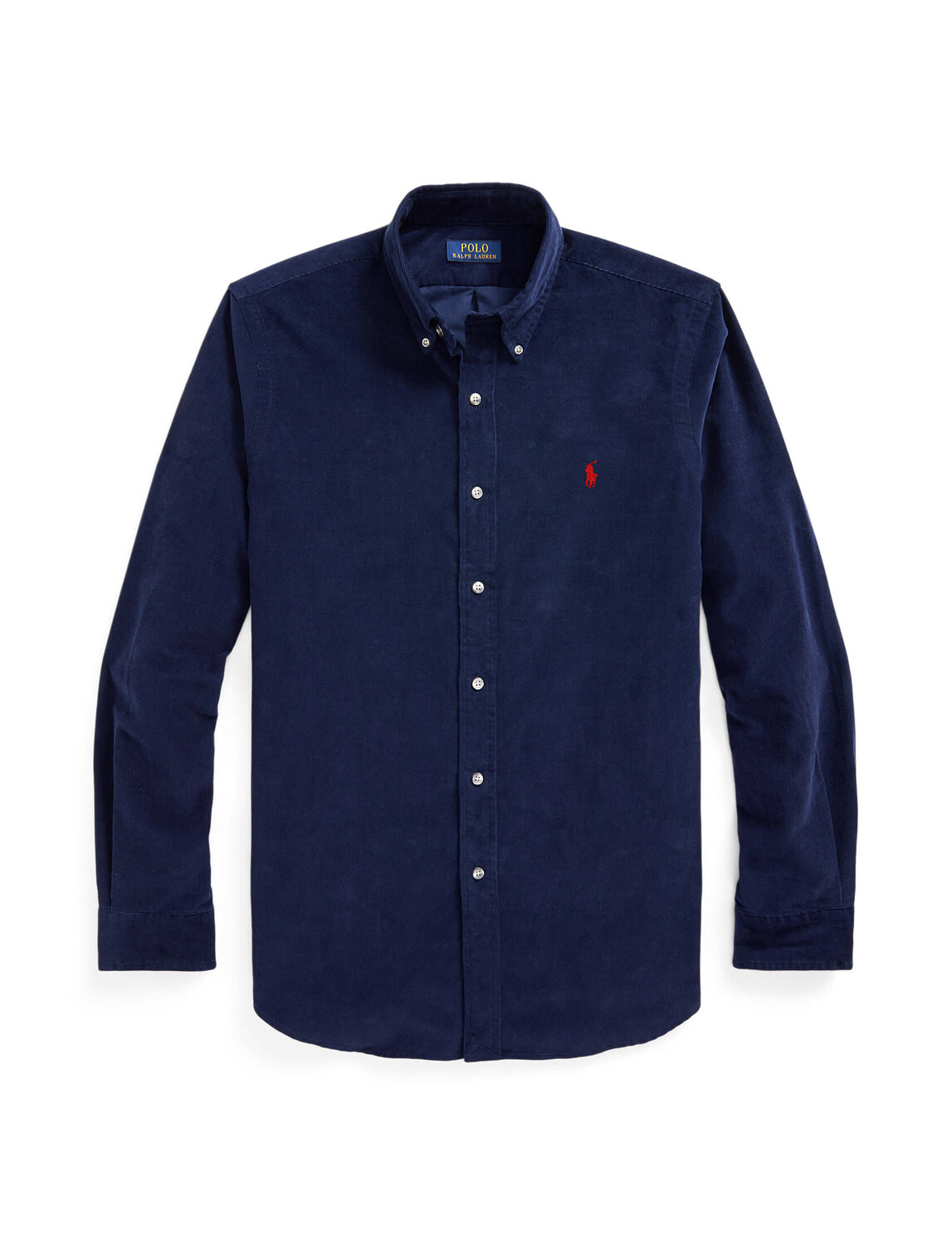 

Рубашка из тонкого вельвета по индивидуальному заказу. Polo Ralph Lauren, синий