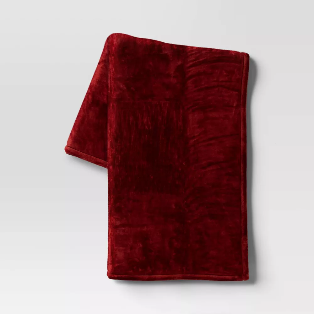 

Большой плед Primalush Throw Blanket Cream - Threshold, цвет Red