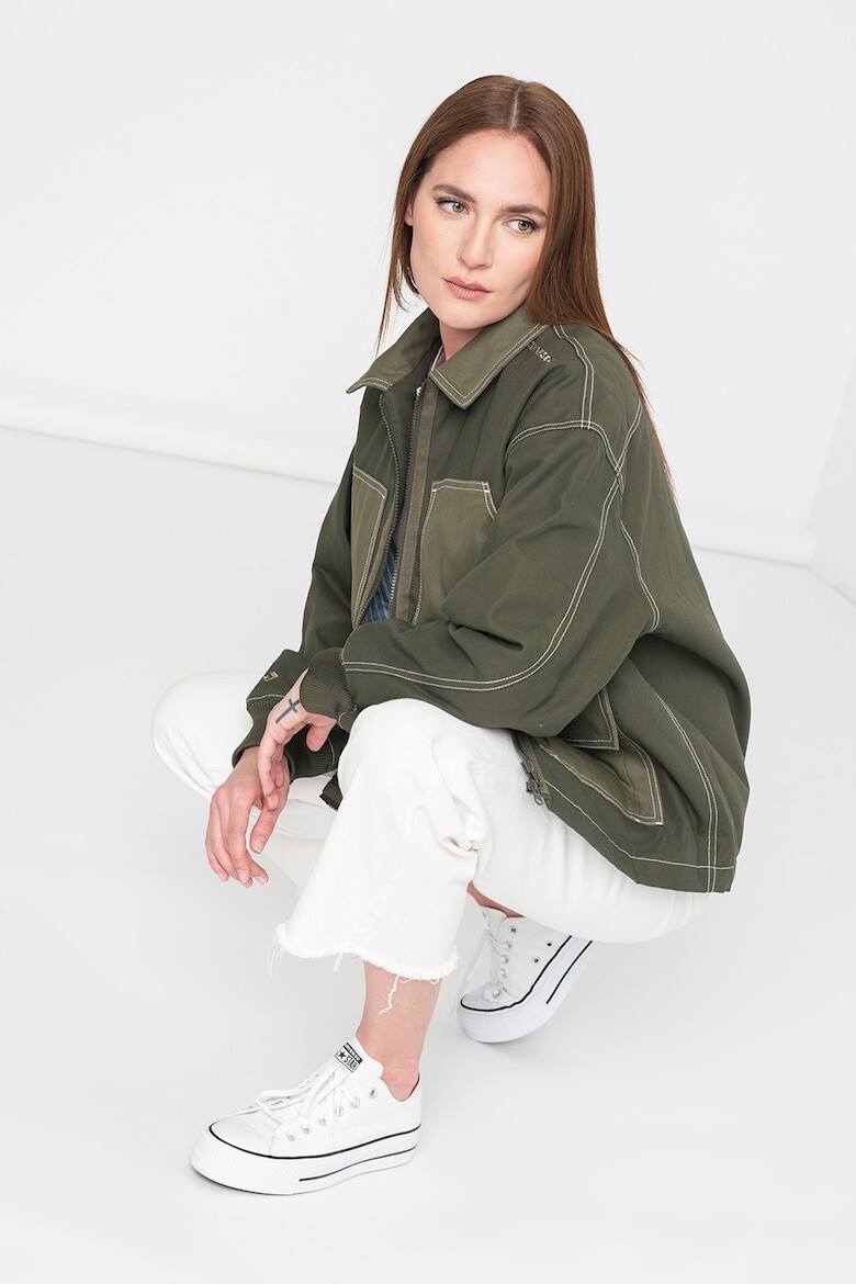 

Повседневная куртка на молнии Converse, зеленый