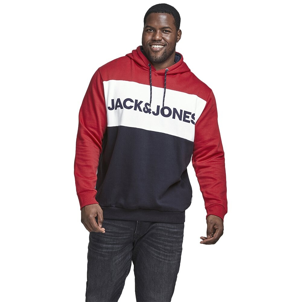 

Худи Jack & Jones Logo Blocking, красный