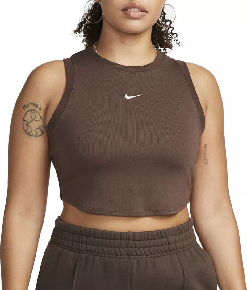 

Женская укороченная майка в рубчик Nike Sportswear Essentials
