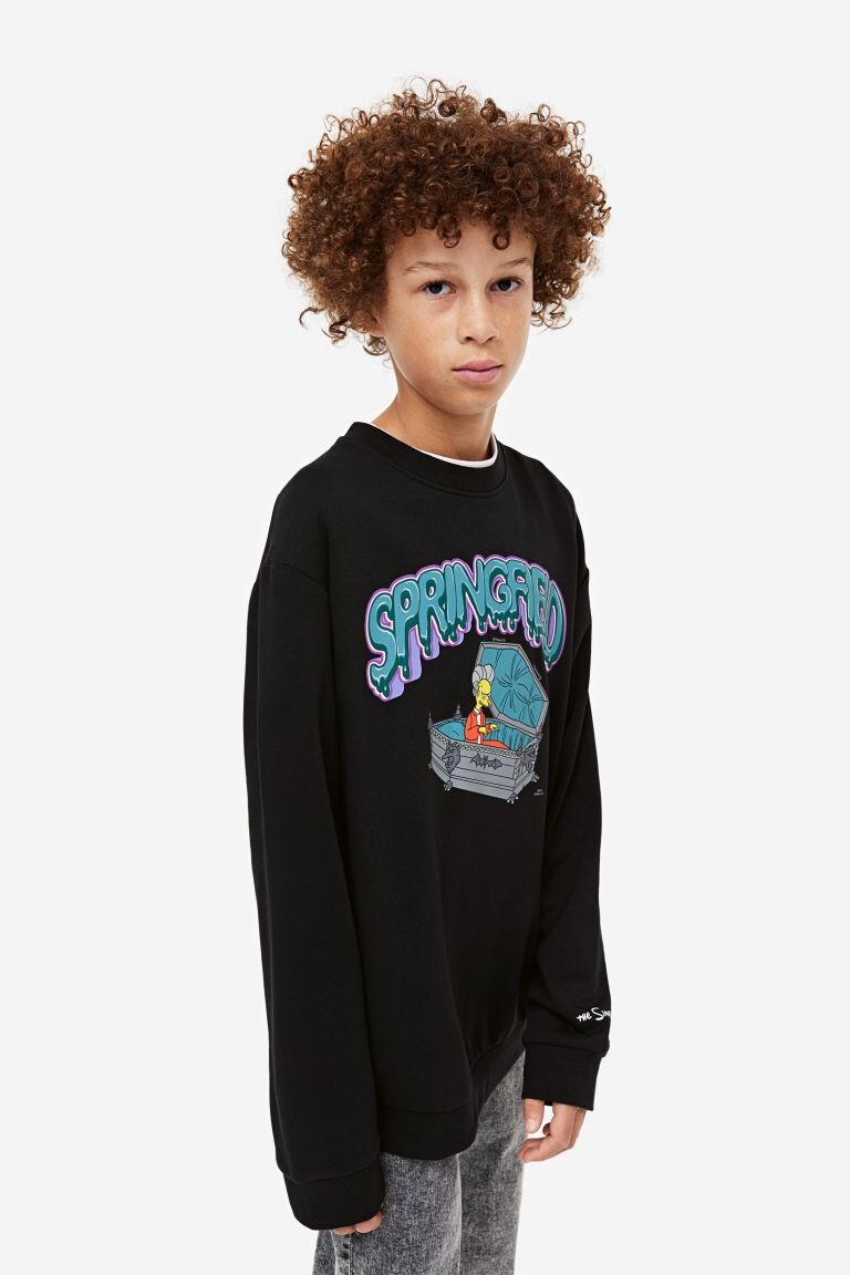 

Толстовка с принтом H&M - The Simpsons, черный
