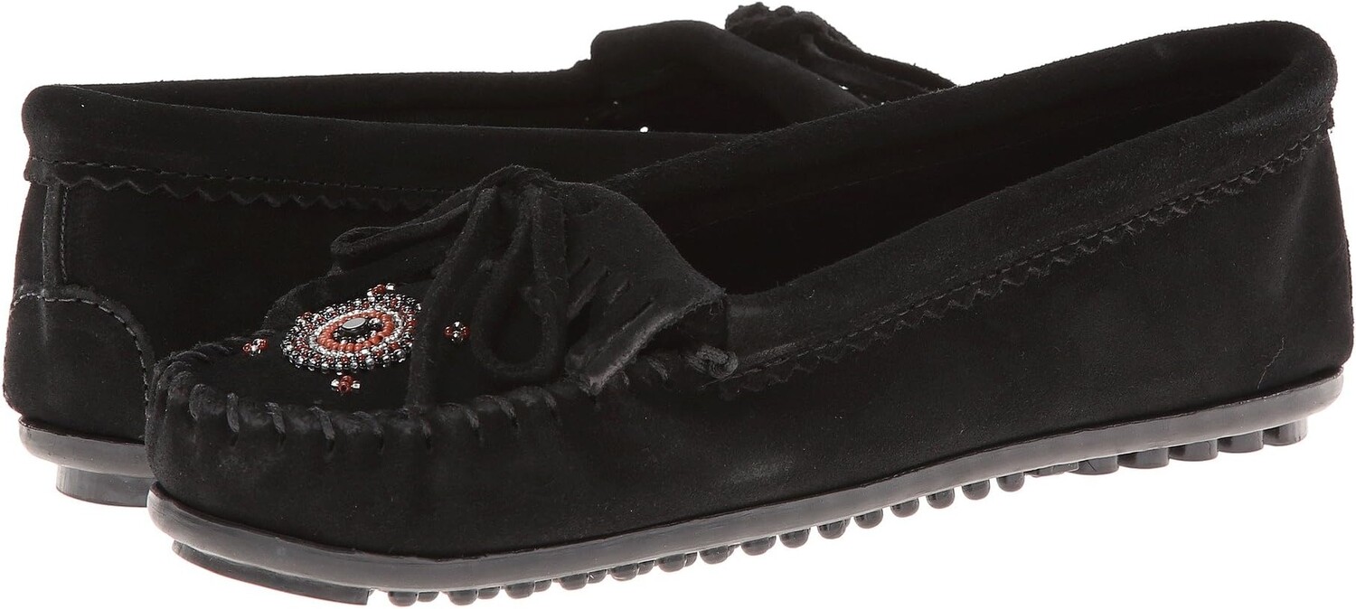 

Лоферы Me To We Maasai Mocs Minnetonka, черная замша