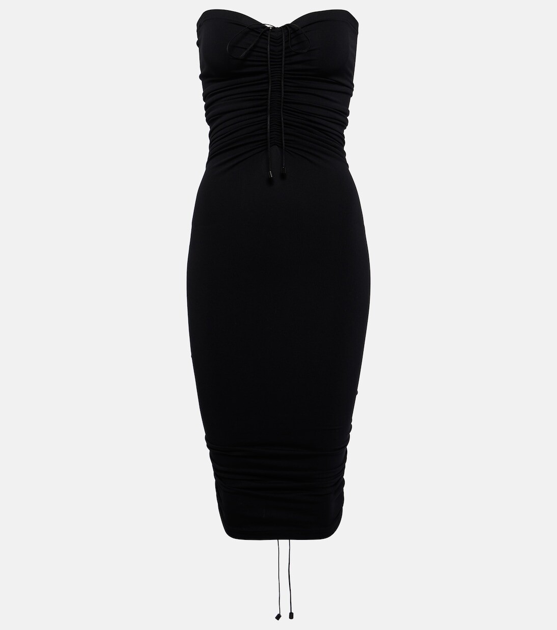 

Мини-Платье Fatal без бретелек со сборками Wolford, черный