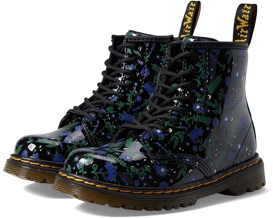 

Ботинки Dr. Martens 1460 Mystic Garden, цвет Black Mystic Garden Patent Lamper