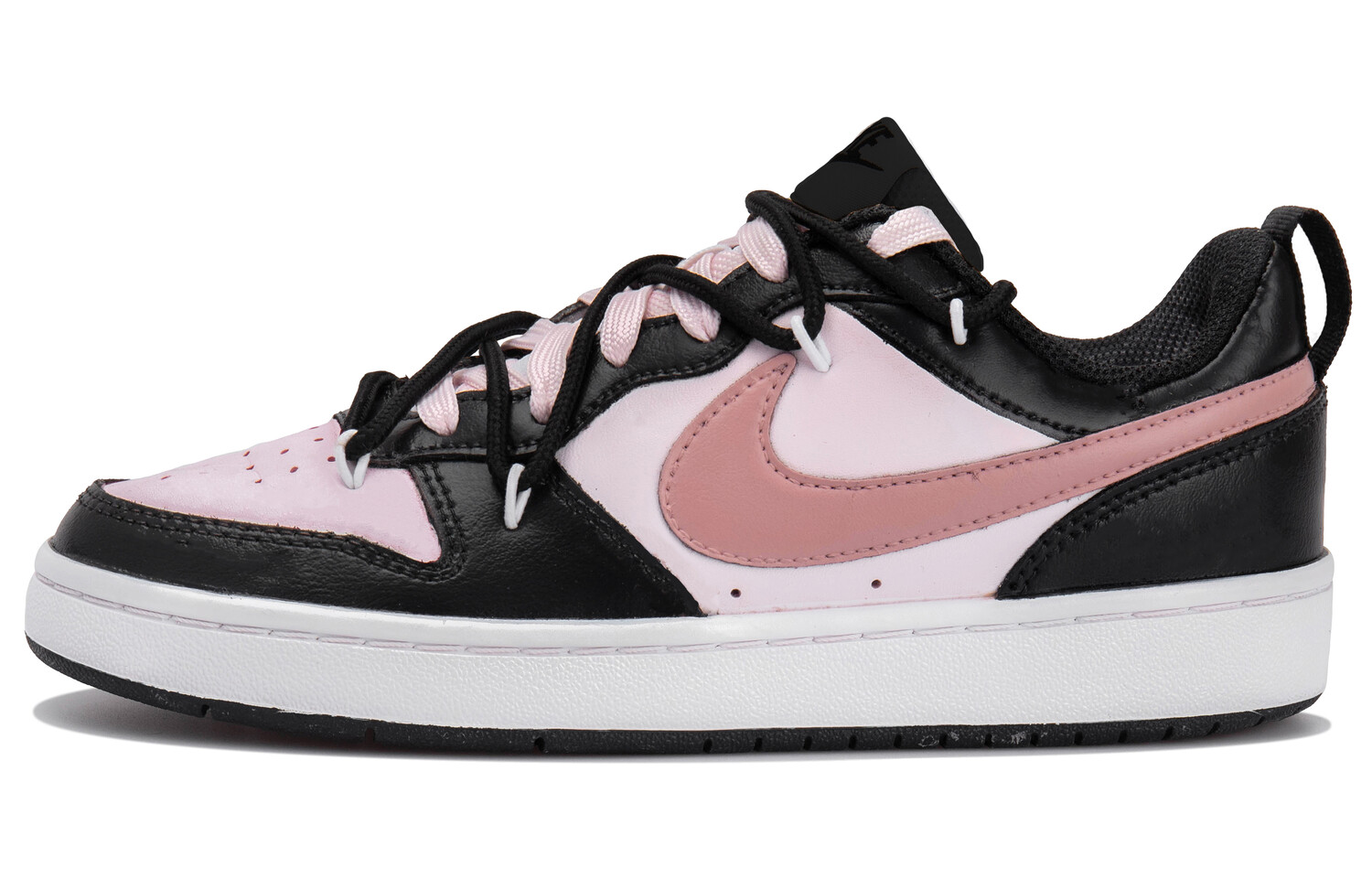 

Кроссовки Nike Court Borough Skateboarding Shoes Women's Low-top Black/white/pink, розовый