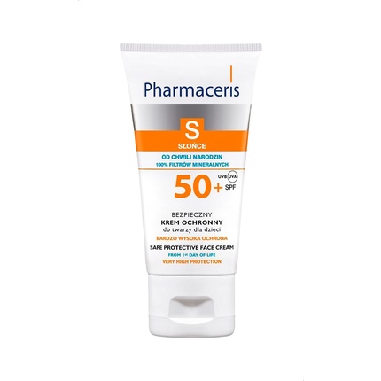 S Safe защитный крем для лица Spf50+ 50мл, Pharmaceris