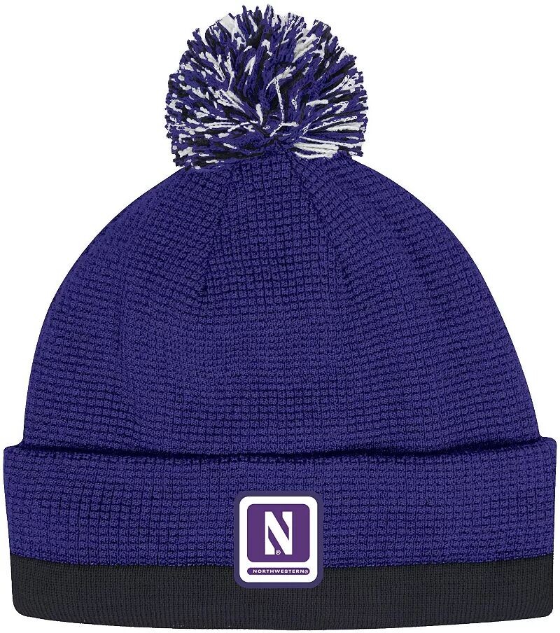 

Мужская вязаная шапка с помпоном Under Armour Northwestern Wildcats фиолетового цвета
