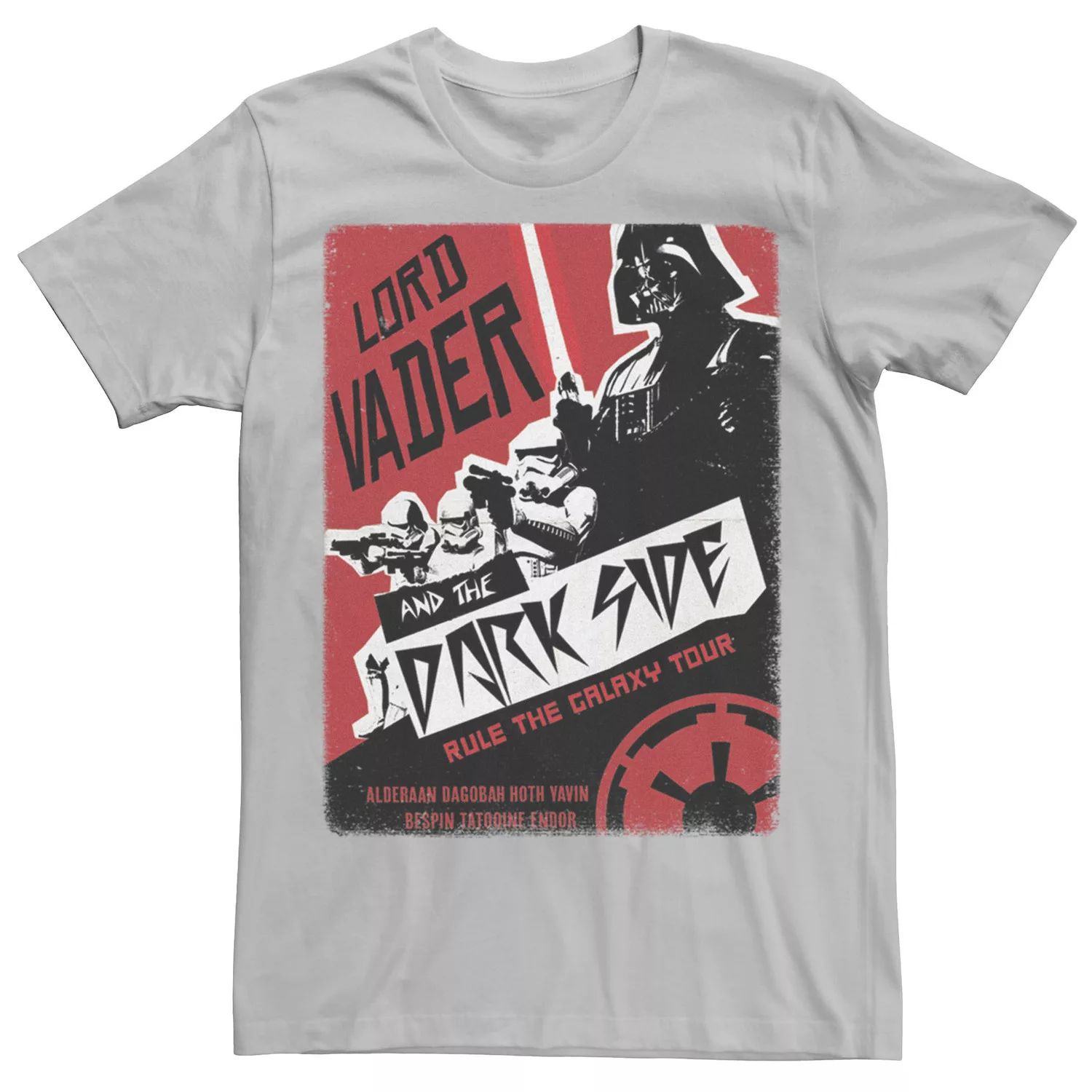 Мужская футболка с плакатом «Звездные войны» Лорда Вейдера Star Wars, серебристый