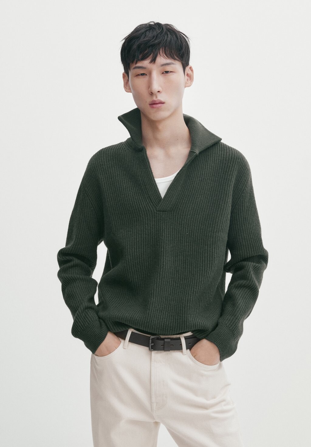 

Свитер Massimo Dutti, темно-зеленый