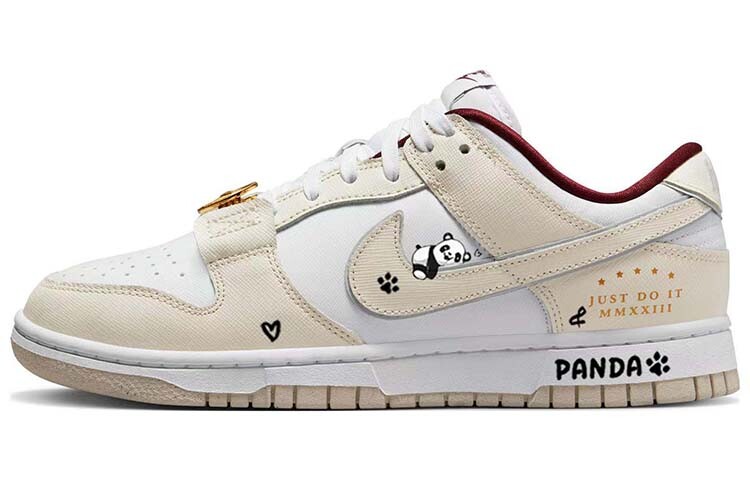 

Кроссовки для скейтбординга Dunk женские с низким верхом, белый/черный Nike