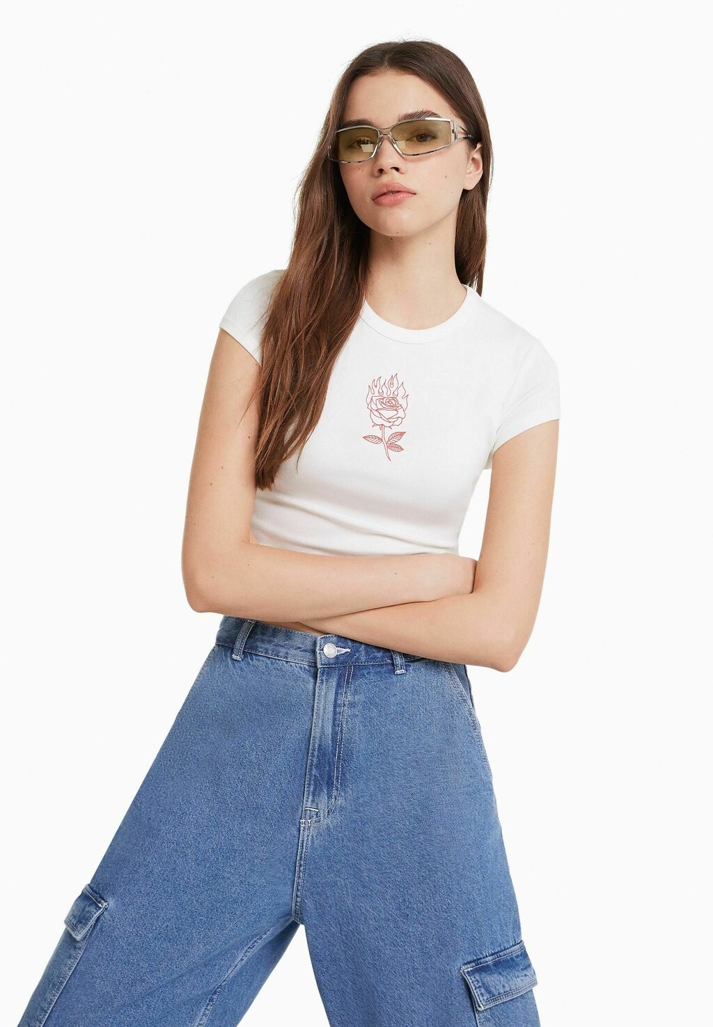 

Солнцезащитные очки Bershka, темно-синий