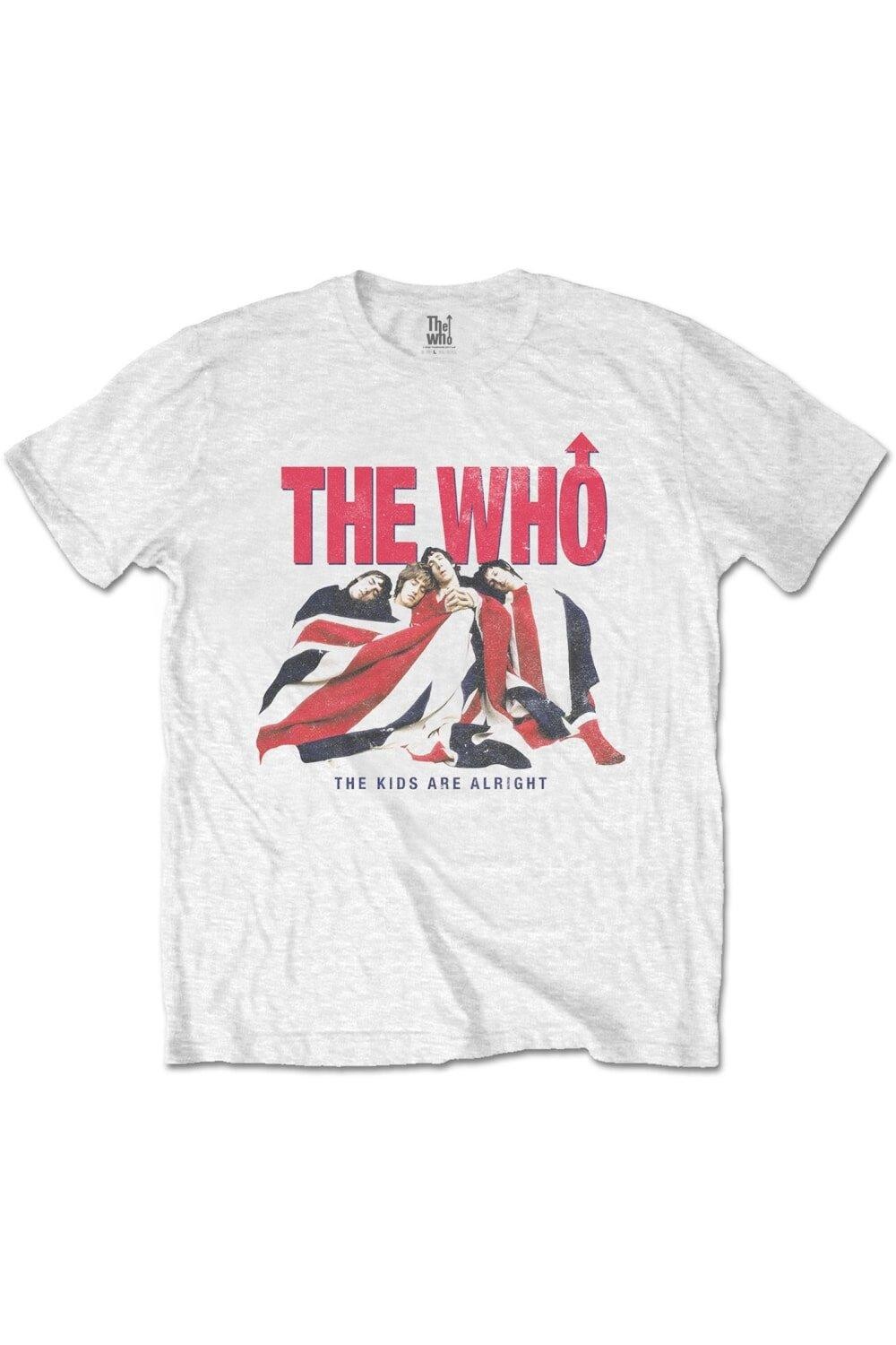 

Винтажная хлопковая футболка The Are Alright The Who, белый
