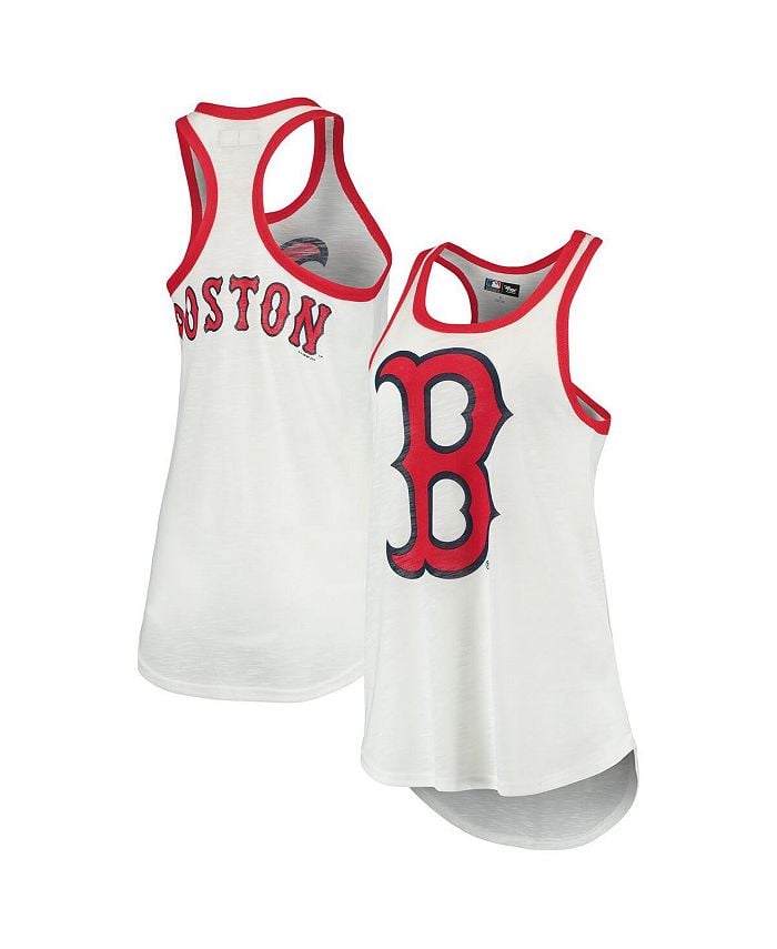 

Женская белая майка Boston Red Sox Tater Racerback G-III 4Her by Carl Banks, белый